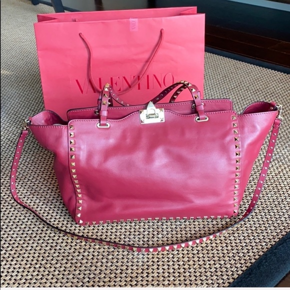 Valentino Rockstud Calfskin Medium Bag NWOT - Picture 3 of 14